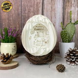 Happy Easter - Easter Egg 3D Pop-up File - Cricut File - 5.8x4.8" - LightBoxGoodMan - LightboxGoodman