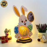 Happy Easter - Easter Photo Frame Papercut Lightbox File - 8x11" - Cricut File - LightBoxGoodMan - LightboxGoodman