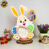 Happy Easter - Easter Photo Frame Papercut Lightbox File - 8x11" - Cricut File - LightBoxGoodMan - LightboxGoodman