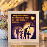 Happy Father Day 7 – Paper Cut Light Box File - Cricut File - 8x8 inches - LightBoxGoodMan