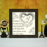 Happy Mother Day 1 Square – Paper Cut Light Box File - Cricut File - 8x8 inches - LightBoxGoodMan - LightboxGoodman