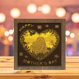 Happy Mother's Day 4 – Paper Cut Light Box File - Cricut File - 8x8 inches - LightBoxGoodMan - LightboxGoodman