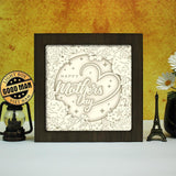 Happy Mother's Day 5 – Paper Cut Light Box File - Cricut File - 8x8 inches - LightBoxGoodMan - LightboxGoodman