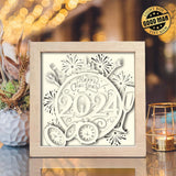 Happy New Year 2 – Paper Cut Light Box File - Cricut File - 8x8 inches - LightBoxGoodMan - LightboxGoodman