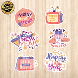 Happy New Year - Cricut File - Svg, Png, Dxf, Eps - LightBoxGoodMan - LightboxGoodman