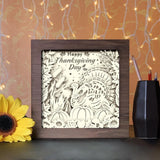 Happy Thanksgiving Day - Paper Cutting Light Box - LightBoxGoodman - LightboxGoodman