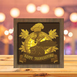 Happy Thanksgiving - Paper Cutting Light Box - LightBoxGoodman - LightboxGoodman