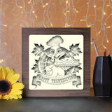 Happy Thanksgiving - Paper Cutting Light Box - LightBoxGoodman - LightboxGoodman