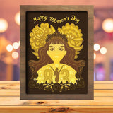 Happy Women's Day 3 - Paper Cutting Light Box - LightBoxGoodman - LightboxGoodman