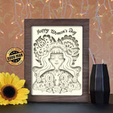 Happy Women's Day 3 - Paper Cutting Light Box - LightBoxGoodman - LightboxGoodman