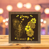 Happy Women's Day 4 - Paper Cutting Light Box - LightBoxGoodman