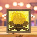 Harley Davidson Cycles 3 - Paper Cutting Light Box - LightBoxGoodman