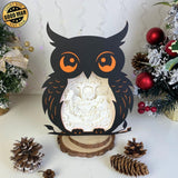 Harry Potter 1 - Paper Cut Owl Light Box File - Cricut File - 25x20 cm - LightBoxGoodMan - LightboxGoodman