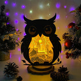 Harry Potter 2 - Paper Cut Owl Light Box File - Cricut File - 25x20 cm - LightBoxGoodMan