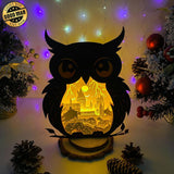 Harry Potter 2 - Paper Cut Owl Light Box File - Cricut File - 25x20 cm - LightBoxGoodMan - LightboxGoodman