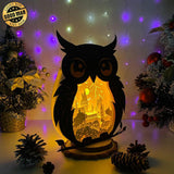 Harry Potter 2 - Paper Cut Owl Light Box File - Cricut File - 25x20 cm - LightBoxGoodMan - LightboxGoodman