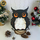 Harry Potter 2 - Paper Cut Owl Light Box File - Cricut File - 25x20 cm - LightBoxGoodMan - LightboxGoodman