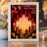 Harry Potter Marauders Map - Paper Cut Light Box File - Cricut File - 20x26cm - LightBoxGoodMan