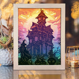 Haunted Castle 2 – Paper Cut Light Box File - Cricut File - 20x26cm - LightBoxGoodMan - LightboxGoodman