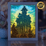 Haunted Castle 2 – Paper Cut Light Box File - Cricut File - 20x26cm - LightBoxGoodMan - LightboxGoodman