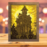 Haunted Castle 2 - Paper Cutting Light Box - LightBoxGoodman - LightboxGoodman