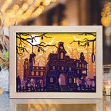 Haunted Castle – Paper Cut Light Box File - Cricut File - 20x26cm - LightBoxGoodMan - LightboxGoodman