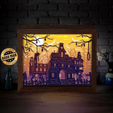 Haunted Castle – Paper Cut Light Box File - Cricut File - 20x26cm - LightBoxGoodMan - LightboxGoodman