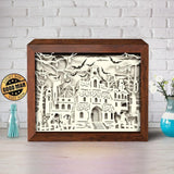 Haunted Castle – Paper Cut Light Box File - Cricut File - 20x26cm - LightBoxGoodMan - LightboxGoodman