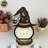 Haunted House - Paper Cut Witch Hat Light Box File - Cricut File - 18x23 cm - LightBoxGoodMan - LightboxGoodman