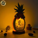 Hawaii 2 - Paper Cut Pineapple Light Box File - Cricut File - 14,3x28,7cm - LightBoxGoodMan - LightboxGoodman