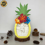 Hawaii 2 - Paper Cut Pineapple Light Box File - Cricut File - 14,3x28,7cm - LightBoxGoodMan - LightboxGoodman