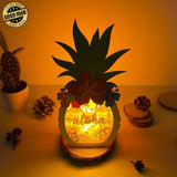 Hawaii 3 - Paper Cut Pineapple Light Box File - Cricut File - 14,3x28,7cm - LightBoxGoodMan - LightboxGoodman