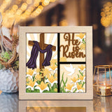 He Is Risen 4 – Paper Cut Light Box File - Cricut File - 8x8 Inches - LightBoxGoodMan