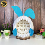 He Is Risen - Easter Bunny 3D Pop-up File - Cricut File - 12.6x7.5" - LightBoxGoodMan - LightboxGoodman