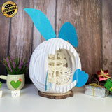 He Is Risen - Easter Bunny 3D Pop-up File - Cricut File - 12.6x7.5" - LightBoxGoodMan - LightboxGoodman