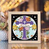 He Is Risen – Paper Cut Light Box File - Cricut File - 8x8 Inches - LightBoxGoodMan - LightboxGoodman