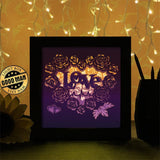 Heart 3 - Paper Cutting Light Box - LightBoxGoodman - LightboxGoodman