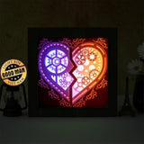 Heart Gear 1 – Paper Cut Light Box File - Cricut File - 8x8 Inches - LightBoxGoodMan - LightboxGoodman