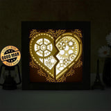 Heart Gear 1 – Paper Cut Light Box File - Cricut File - 8x8 Inches - LightBoxGoodMan - LightboxGoodman