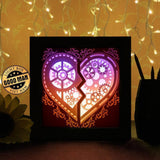 Heart Gear 1 - Paper Cutting Light Box - LightBoxGoodman - LightboxGoodman