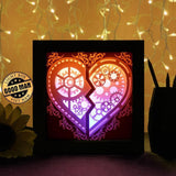 Heart Gear 1 - Paper Cutting Light Box - LightBoxGoodman - LightboxGoodman