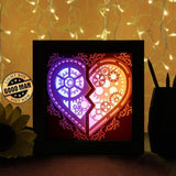 Heart Gear 1 - Paper Cutting Light Box - LightBoxGoodman - LightboxGoodman