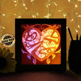 Heart Gear 2 - Paper Cutting Light Box - LightBoxGoodman - LightboxGoodman