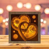 Heart Gear 5 – Paper Cut Light Box File - Cricut File - 8x8 Inches - LightBoxGoodMan - LightboxGoodman