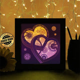 Heart Gear 5 - Paper Cutting Light Box - LightBoxGoodman - LightboxGoodman