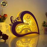 Heart Gear - Love Heart Papercut Lightbox File - 5,6x7,5" - Cricut File - LightBoxGoodMan - LightboxGoodman