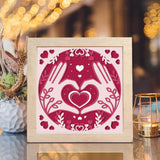 Heart Hands – Paper Cut Light Box File - Cricut File - 8x8 Inches - LightBoxGoodMan - LightboxGoodman