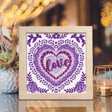 Heart Mandala 2 – Paper Cut Light Box File - Cricut File - 8x8 Inches - LightBoxGoodMan - LightboxGoodman