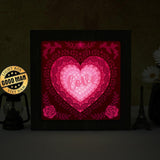 Heart Mandala 2 – Paper Cut Light Box File - Cricut File - 8x8 Inches - LightBoxGoodMan - LightboxGoodman