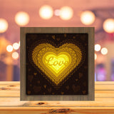 Heart Mandala - Paper Cutting Light Box - LightBoxGoodman - LightboxGoodman